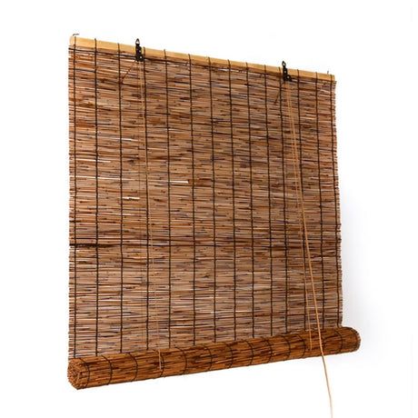 Light Filtering Bamboo Patio Roller Shades – Durable Outdoor Blinds for Privacy and Sun Protection WoodArtSupply