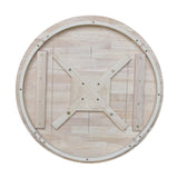 IC International Concepts Round Top Pedestal Dining Table, Unfinished IC International Concepts