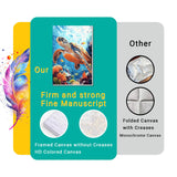 4 Pack Framed Paint by Numbers Kit for Adults Beginner Canvas Painting by Numbers for Adults Beach Easy Adult Paint by Number Kits with Frame Sea Turtle Watercolor Painting by Number 8x12 Inch obterie