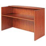 Alera ALE Valencia Series Reception Desk w/Counter, 71w x 35 1/2d x 42 1/2h, Cherry Alera