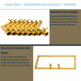 8.2FT Wedding Arch,Hexagon Backdrop Stand for for Ceremony,Iron Arch Wedding Arbor, Backdrop Stand Metal Arch Stand for Party,Wedding Backdrop Stand for Wedding Birthday Party Gdrasuya10