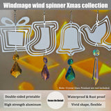 WindMage 16Packs 3inch Sublimation Wind Spinner Blanks 3D Aluminum Metal Wind Sculpture Kinetic Spinners for Yard and Garden Indoor Art Sublimation Christmas Ornament Hanging Decoration WindMage