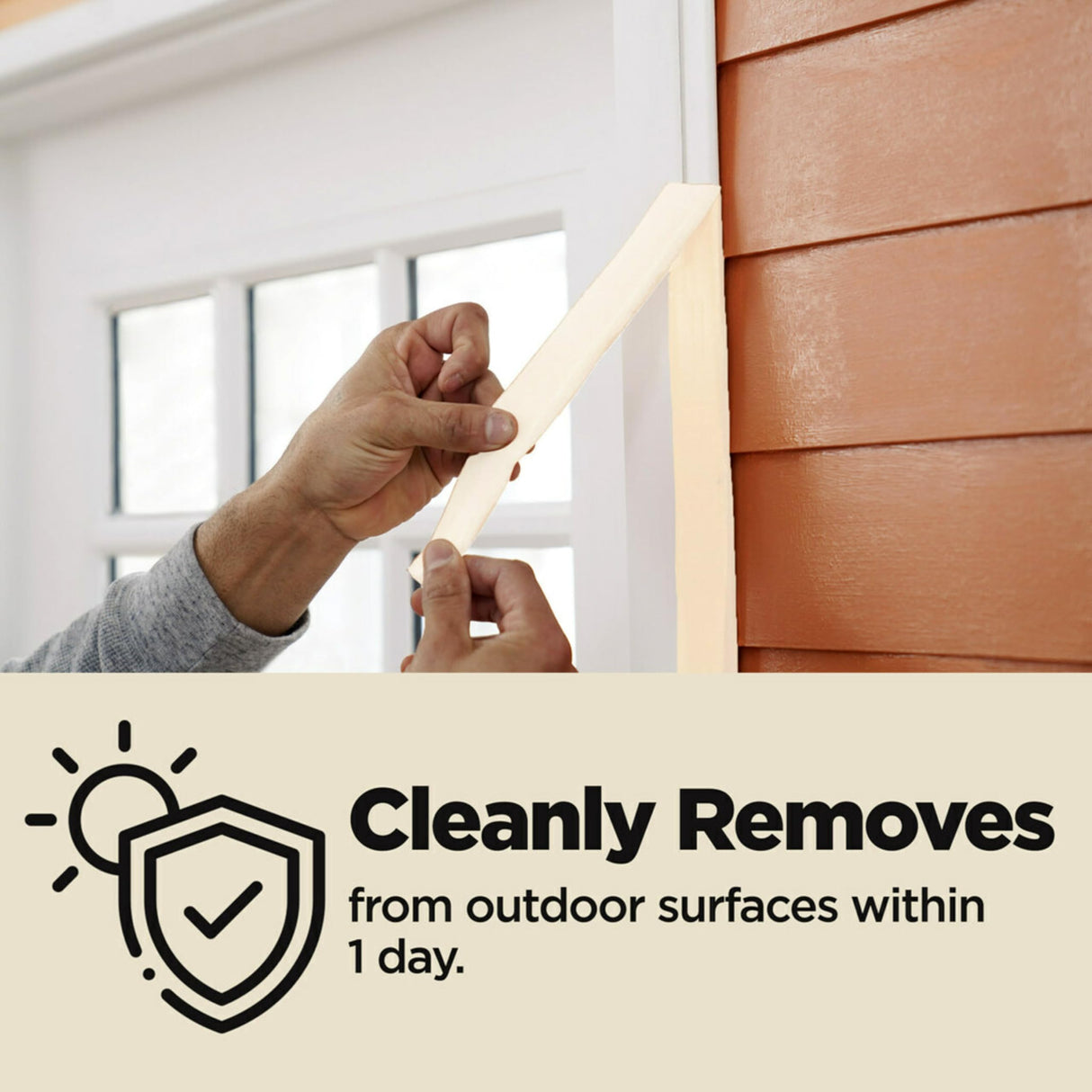 Scotch General Purpose Masking Tape, 1.88 in x 60.1 yd, Beige, Sticks for Up to 5 Days, Removes Easily Without Leaving Sticky Residue, Easy-to-Tear Masking Tape (2050-48MP) Scotch