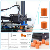 Creality Ender 3 Auto Bed Leveling Kit, Official CR Touch for Ender 3 V2/Ender 3 Pro/Ender 3 Max/Ender 5/CR-10 with 32 Bit V4.2.2/V4.2.7 Mainboard, 3D Printer Leveler Sensor Tool Kit Silicone Mounts Mefine