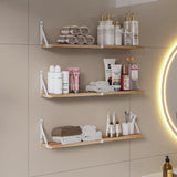 Austin yan Floating Bookshelf ，33inch, Wall Mounted Shelves for Living Room, Kitchen Organization,Bathroom, Bedroom Décor,Hanging Decorative Wall Shelves,Set of 3 White Austin yan