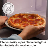 Chefman Countertop Microwave Oven 0.9 Cu. Ft. with Digital Display, 900 Watts, 6 Auto Menus, 10 Power Levels, Eco Mode, Memory Function, Mute Option, Child Safety Lock, Easy Clean Chefman