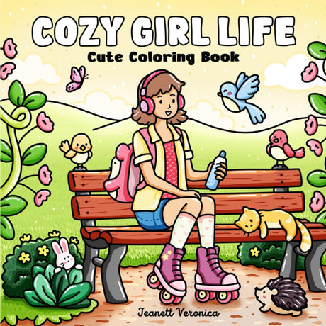 Cozy Girl Life: Cute Coloring Book for Adults & Teens Featuring Adorable Moments, Everyday Activities, and Sweet Nature Scenes (Cozy Girl Series) WoodArtSupply