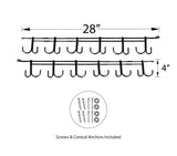 Rack'em 7009 Overhead 12-Rod Fishing Rod Rack, Pack of 1 Rack'em