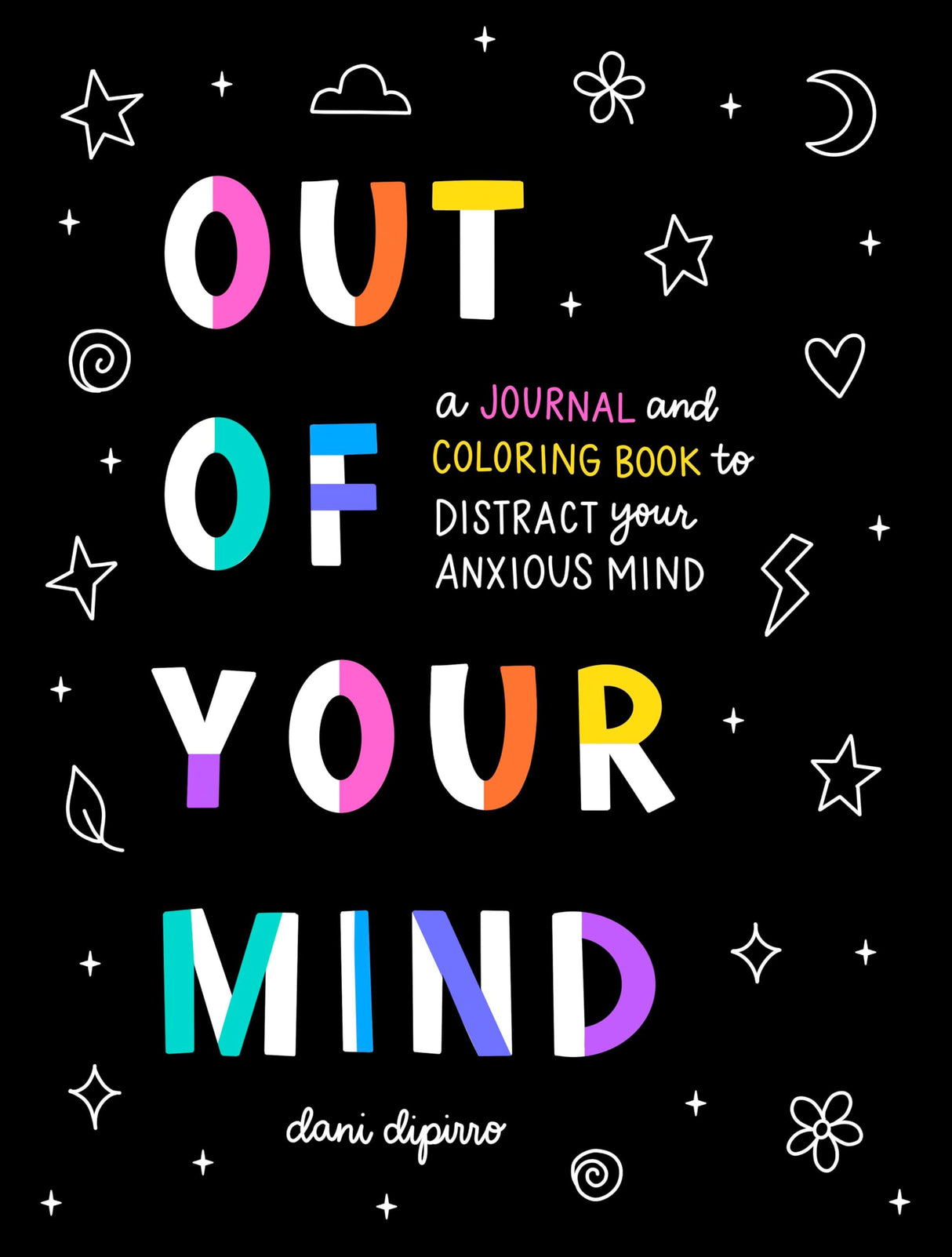 Out of Your Mind: A Journal and Coloring Book to Distract Your Anxious Mind WoodArtSupply