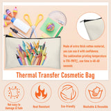 Legigo 10 Pack Blank DIY Craft Case Blank Makeup Bags- Beige Canvas Pencil Pouch Bulk Cosmetic Bag Multi-Purpose Travel Toiletry Zipper Bags (8.3 × 5 Inch) Legigo