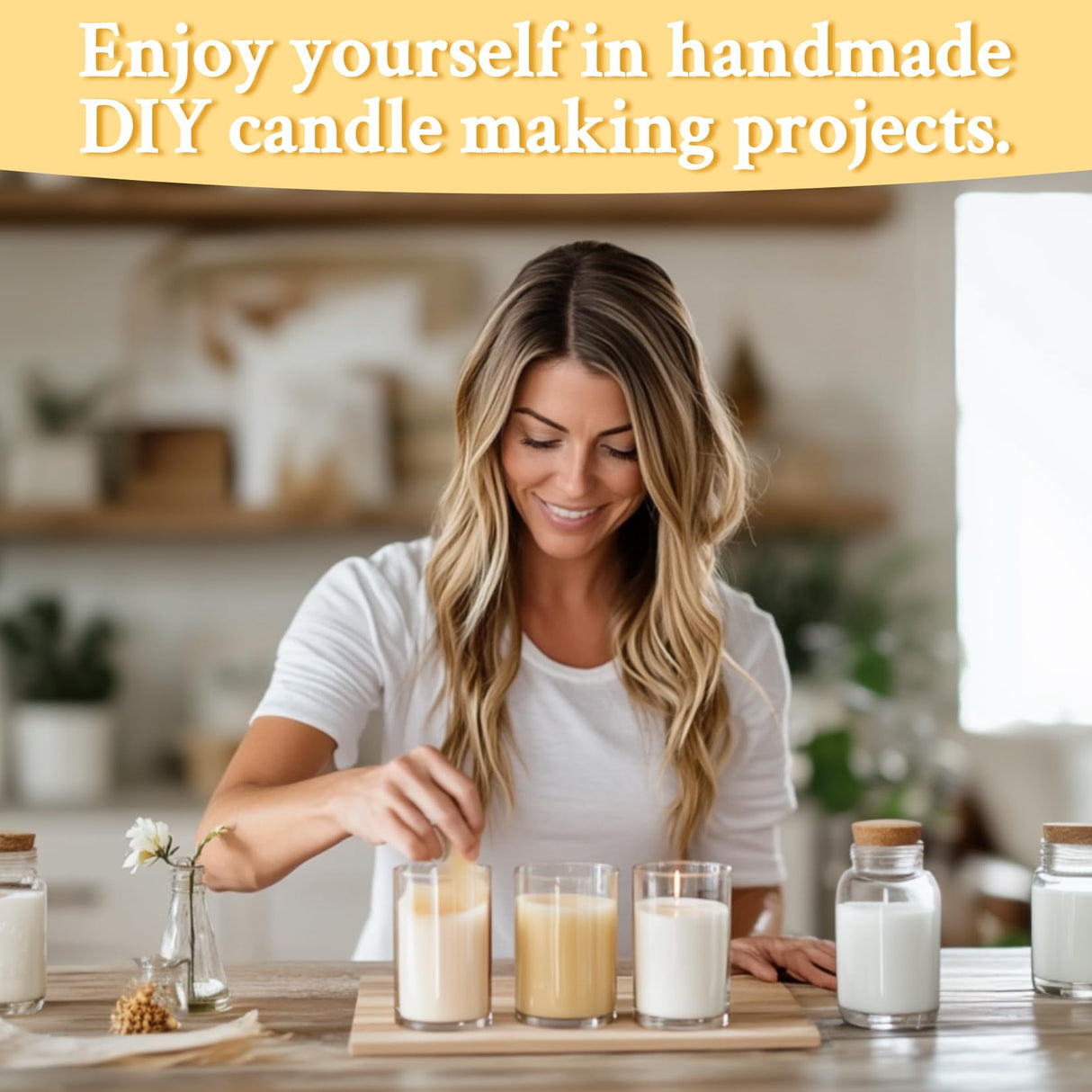 RAINFLOW 720 Pcs Wick Stickers for Candle Making - Double Sided Candle Wick Stickers Candles Making Kit with The Little Tail for DIY Homemade Fix Ornaments MAQIHAN