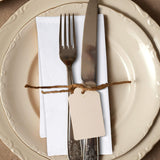 Urban Villa Dinner Napkins (Set of 12) Size 18x18 Inches Solid White Color Cloth Napkins 100% Cotton Fall Dinner Napkins Thanks Giving Cloth Napkins Durable Hotel Quality Christmas Dinner Napkins Urban Villa