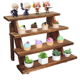Fumingpal Wooden Cupcake Stand - 4 Tier Cupcake Display Stand, Rustic Tiered Display Stand, Tool Free Installation Cupcake Stand for Baby Shower Decorations Birthday Party Supplies Fumingpal