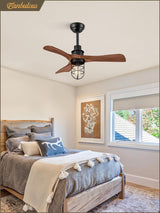 Fanbulous 36Inch Ceiling Fans with Lights and Remote Control Farmhouse Flush Mount Ceiling Fan with 6-Speeds,Low Profile Ceiling Fans with Quiet Reversible DC Motor for Patio Living Room Bedroom Fanbulous