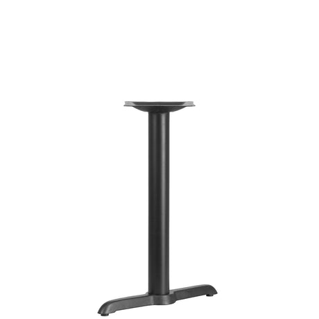 Flash Furniture 5" x 22" Restaurant Table T-Base with 3" Diameter Table Height Column, Commercial T-Base Cast Iron Restaurant Table Base, Black Flash Furniture