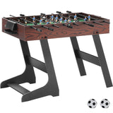 VEVOR Folding Foosball Table, 42 inch Standard Size Foosball Table, Indoor Full Size Foosball Table for Home, Family, and Game Room, Soccer with Foosball Table Set, Includes 2 Balls VEVOR