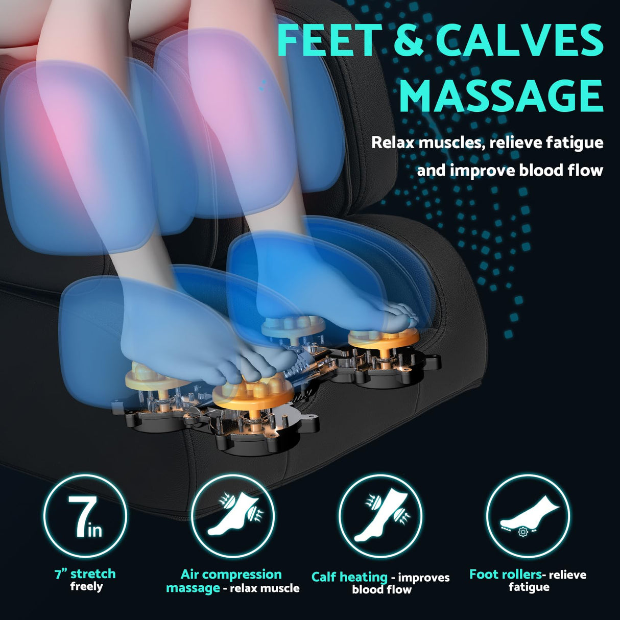 Massage Chair, Zero Gravity Full Body Massage Chair Extra Large Shiatsu Recliner w/ 14 Massage Points, Lumbar & Calf Heating, 20 Auto Modes, Air Compression, Bluetooth Speaker, Touch Screen Controller Mazzup