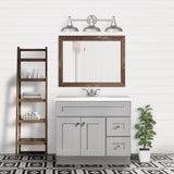 Design House 587097 Bath Unassembled Modern 2-Door 2-Drawer Bathroom Shaker Vanity Cabinet Only, 36 x 21,Grey Design House