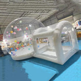 10FT Inflatable Bubble House with Bounce Jumping Area Commercial Grade PVC Bounce House, Bubble Balloon House for Kids,Toddler with Blower & Pumb & 50Pcs Balloons AEOR