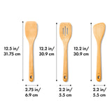 OXO 3 Piece Good Grips Wooden Turner Set, large OXO