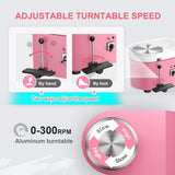 Pottery Wheel Pottery Forming Machine 25CM 350W Electric Pottery Wheel with Foot Pedal DIY Clay Tool Ceramic Machine Work Clay Art Craft (Pink) Homiesetify