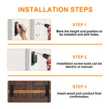 2x4 Door Barricade Brackets, 2 Pcs Door Security Barricade Brackets, Heavy Duty Door Security Brackets for 2 x 4 Lumber, Open Bar Security Holder U Brackets for Indoor, Outdoor (6.88"x1.96"x1.77"2Pcs) bayidun