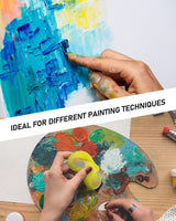 15 Colors Large Acrylic Paint Set (33.8 oz,1000 ml) - Smallbudi Art Painting Bulk Supplies for Multi Surface Canvas Wood Leather Fabric Rock Craft, Non Toxic Paint for Kid & Adult with Press Pump & Smallbudi