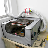 Powerful 3 Inch Inline Duct Ventilation Fan AC Vent Blower Exhaust Fan w/ 1.5M Pipe, Enhanced Air Flow, Low Noise for 3D Printer Enclosure, Laser Engraver Cover,Resin, Greenhouse Ventilation Equipment POLISI3D