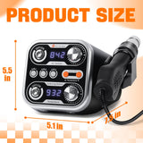 M-T 2 IN 1 Soldering Iron & Hot Air Rework Station 760W High Power With 3 Sets Stored Temperature and Smart Safe Sleep Mode SMD Estacion de Calor,°F/°C Conver Digital,Temp Correction Dual LED Screen M-T