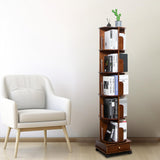 Solid Wood 360° Rotating Bookshelf Tower by GHBRHBJ GHBRHBJ