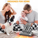 DAVANPAL Powerful Mattress Vacuum Cleaner,Handheld Bed Vacuum with UV-C Light, 16Kpa Strong Suction, 30000 RPM Dual Drum Brushes, 140°F Hot Air & Ultrasonic Tech, 500W Corded for Quick Dust Removal DAVANPAL