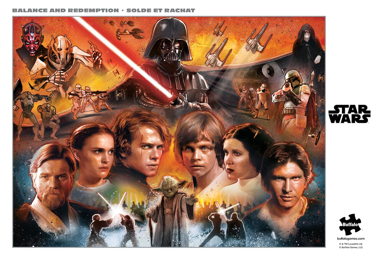 Buffalo Games - Silver Select - Star Wars - Balance and Redemption - 1000 Piece Jigsaw Puzzle for Adults - Challenging Puzzle Perfect for Game Nights - Finished Size is 26.75 x 19.75 Buffalo Games