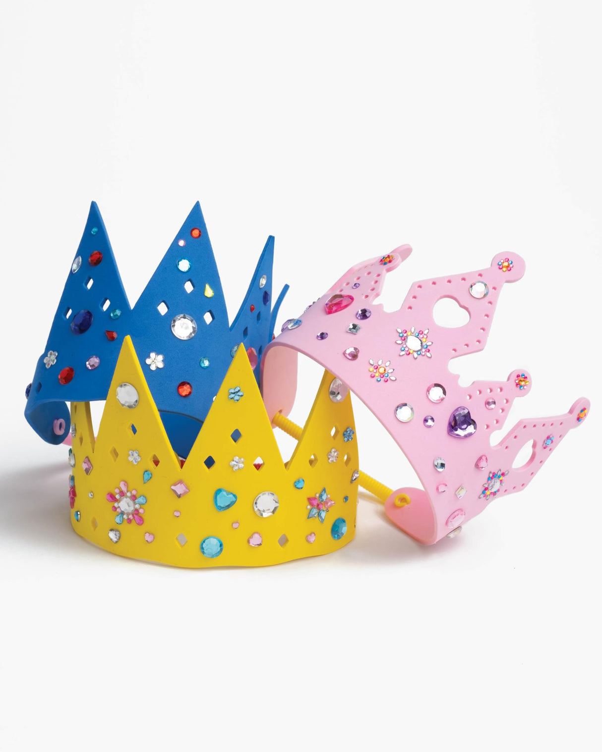 Super Smalls DIY Crown and Tiara Craft Kit, 5 Foam Pieces with 300+ Decorative Stickers Super Smalls