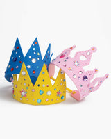 Super Smalls DIY Crown and Tiara Craft Kit, 5 Foam Pieces with 300+ Decorative Stickers Super Smalls