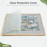 BuilderButler 2000 Pieces 2-in-1 Tilting & Rotating Puzzle Board, 40.16"x28.5"Portable Puzzle Table with 4 Drawers & Cover BuilderButler