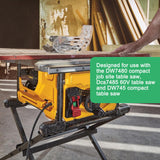 Gabasinover, Table Saw Stand Fits for DW7480 compact job site table saw, Dcs7485 60V table saw and DW745 compact table saw (DW7451 Black 10-inch) Gabasinover