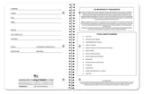 BookFactory Corporate Minutes Book/Business Minutes Journal/Board Meeting Minutes LogBook - Wire-O, 100 Pages 8.5" X 11” (LOG-100-7CW-PP(Minutes)) BookFactory