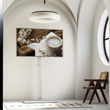 Universal Floor TV Stand with Mount 70 Degree Swivel 9 Level Height Adjustable and Space Saving Design for Most 27 to 65 inch LCD, LED OLED TVs, Perfect for Corner & Bedroom White AX1006TW AX WABER