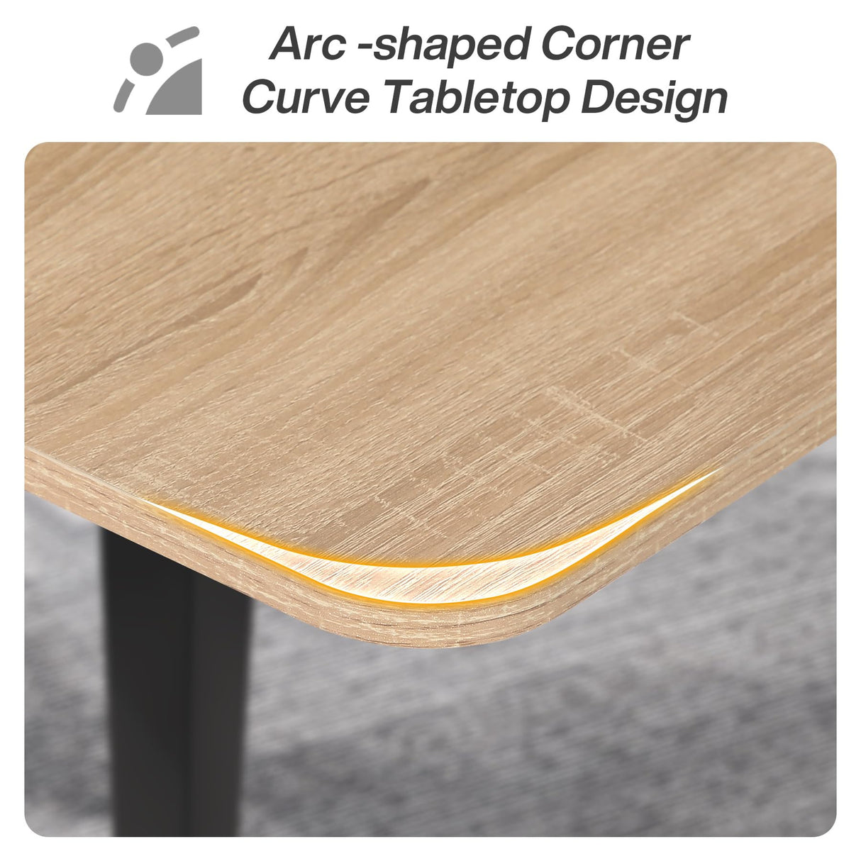 Tribesigns 6FT Conference Table, 70.86L x 35.43W x 29.52H Inches Boat Shaped Meeting Table, Modern Seminar Table for Office Meeting Conference Room (Light Wood Grain, 6ft) Tribesigns