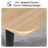 Tribesigns 6FT Conference Table, 70.86L x 35.43W x 29.52H Inches Boat Shaped Meeting Table, Modern Seminar Table for Office Meeting Conference Room (Light Wood Grain, 6ft) Tribesigns
