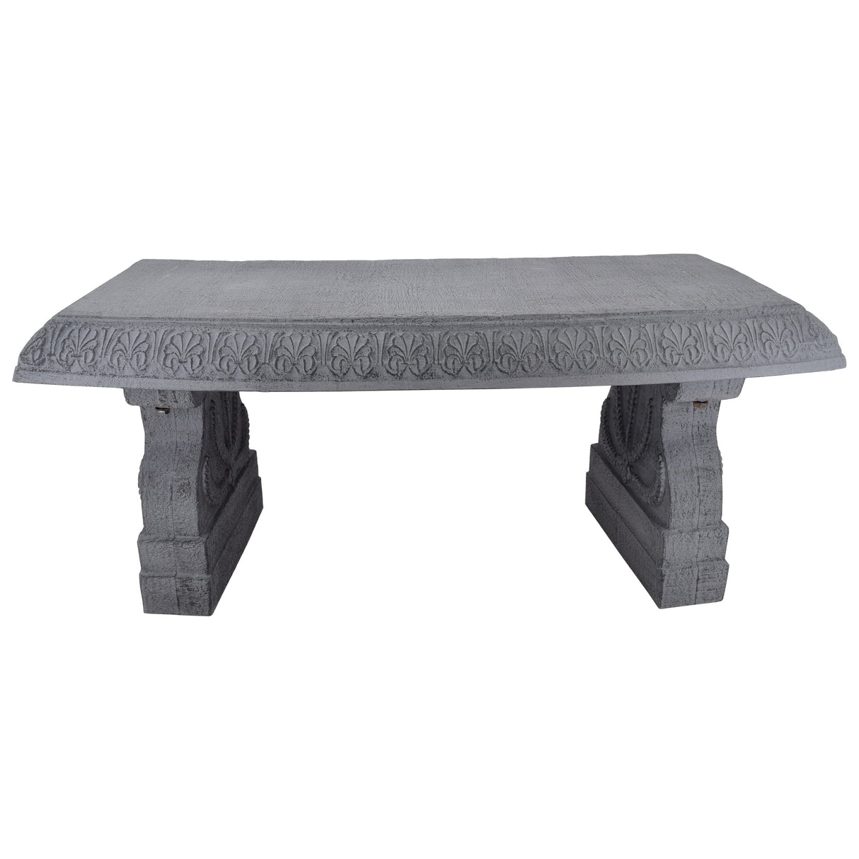 Arcadia Garden Products BE02 Fiberclay Garden, Outdoor Bench, Patio Seating for Front Porch Park Outside Furniture Decor, Gray Arcadia Garden Products