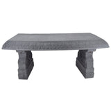 Arcadia Garden Products BE02 Fiberclay Garden, Outdoor Bench, Patio Seating for Front Porch Park Outside Furniture Decor, Gray Arcadia Garden Products