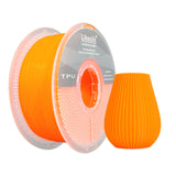 Likesilk 95A TPU Filament, Soft Flexible 3D Printer Filament 1.75mm, Dimensional Accuracy +/- 0.03, 1kg Spool(2.2 lbs), TPU Orange Likesilk