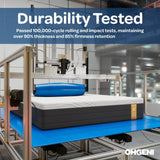 OhGeni 8 Inch Twin Size Mattress, Gel Memory Foam, Single Bed Mattresses in a Box, Medium Feel，Ergonomic Support & Pressure Relief, CertiPUR-US Certified Foam, Designed in USA OhGeni