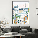 9 Packs Paint by Number for Adults, Scenery DIY Acrylic Oil Painting Paint by Numbers Kits on Canvas, Adults Paint by Numbers Kits Drawing Paintwork for Home Decor Gift Cityscape 12x16in KICHANG