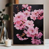 Diamond Painting Kits The Beautiful Blooming Cherry Blossoms Diamond Art Kits for Adults Japanese Painting Crafts Home Wall Decor DIY 5D Gem Art Perfect for Relaxation 12x16 inch JXAVAXDE