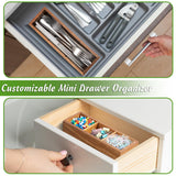 DRASTAR Tea Bag Organizer, Acacia Tea Bag Holder, Tea Storage Containers with 3 Slots, Wooden Tea Storage Accessories, Mini Tea Bag Caddy Box for Countertop DRASTAR