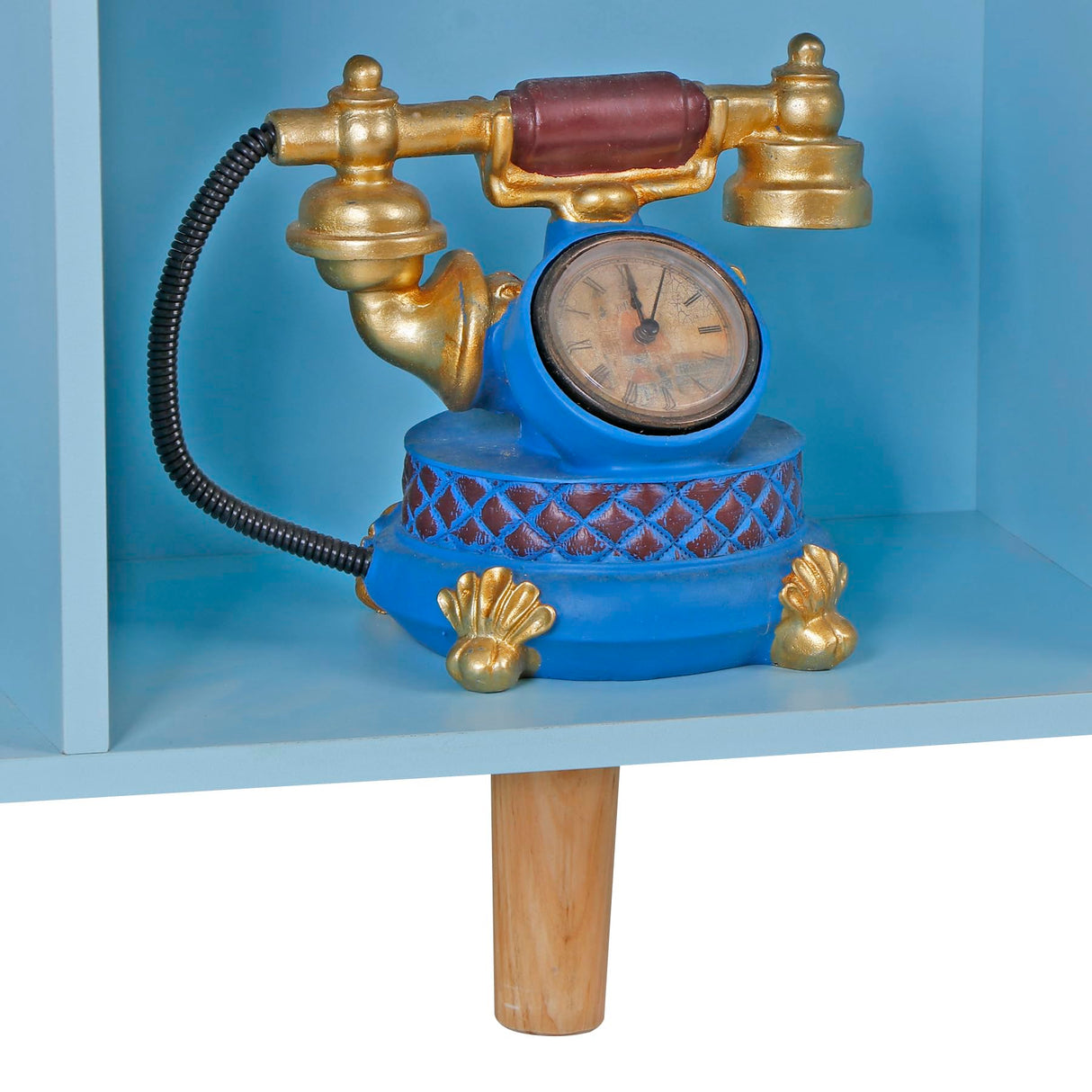 SUPER DEAL 8 Cube Bookshelf 3 Tier Open Shelf Bookcase with Solid Legs, Modern Storage Organizer Display Rack Freestanding Cabinet for Bedroom, Living Room, Office, Nursery, Blue SUPER DEAL