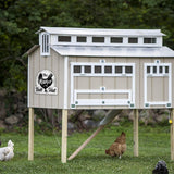 Bigtime Signs Fluffy Butt Hut Chicken Coop Sign - Funny Chicken Coop Decor for Hen Lovers, 12"x11" PVC Durable and Weatherproof - Thoughtful Gift for Chicken Lovers, Hen Feeder and Nesting Box Accent Bigtime Signs