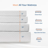 EGOHOME Twin Mattress for Kids Adults Single Bed, 5 Inch Green Tea Gel Cooling Memory Foam Bunk Bed Mattress in a Box, Made in USA CertiPUR-US Certified, Medium Firm Trundle, White MLILY